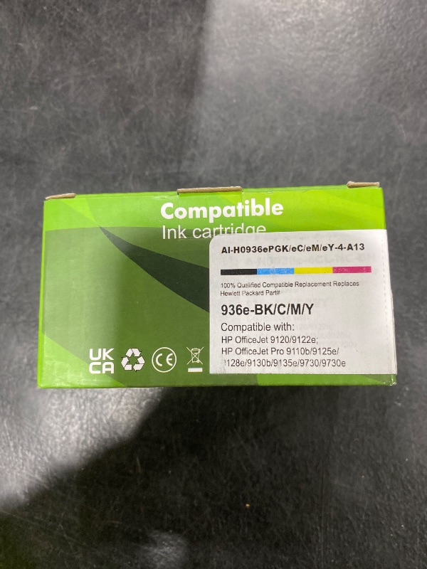 Photo 1 of 936e 936 Ink Cartridges OfficeJet Pro 9125e 9120e 9135e Compatible with HP 936e 936 936XL Ink Combo Pack HP936 HP936e for OfficeJet 9122e Pro 9120e 9125e 9135e 9730e 9128e 9110b 9130b High Yield