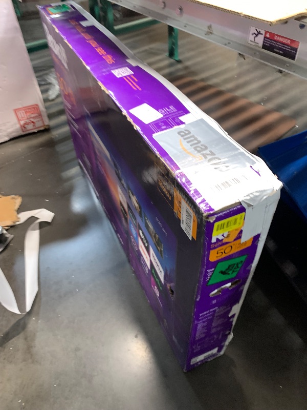 Photo 1 of ***MISSING REMOTE AND LEGS***
***USED AND FRAME IS DAMAGED***Roku Smart TV – 50-Inch Select Series, 4K HDR TV – RokuTV with Enhanced Voice Remote – Flat Screen LED Television with Wi-Fi for Streaming Live Local News, Sports, Family Entertainment