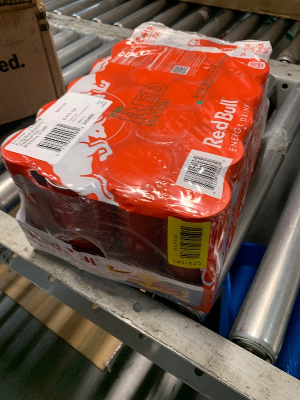 Photo 1 of ***EXPIRES 11/17/2026***
***MISING ONE AND SMALL DENTS***
Red Bull Red Edition Watermelon Energy Drink, 8.4 Fl Oz, 24 Cans