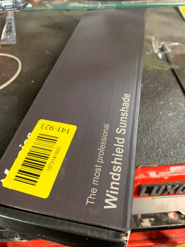Photo 1 of [Upgraded] Nmoiss Windshield Sun Shade Umbrella - [Vinyl Coating Heat Shield] Protect Car from Sun Rays & Heat Damage Keep Cool and Protect Interior, Spring Structure Edge Medium 56" L x 31" W