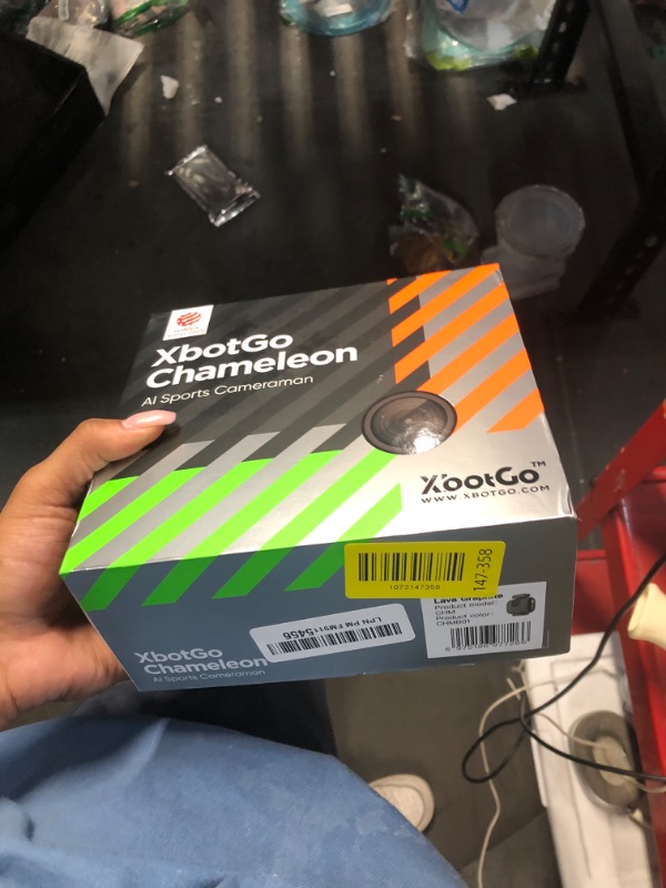 Photo 1 of ***CLAMP DOES NOT WORK**XbotGo Chameleon AI Auto Sports Action Camera - 4K 60FPS Soccer Camera and Basketball Tracking Camera for Team Sports, Live Streaming, No Subscription, Works with iOS & Android (Lava Graphite)