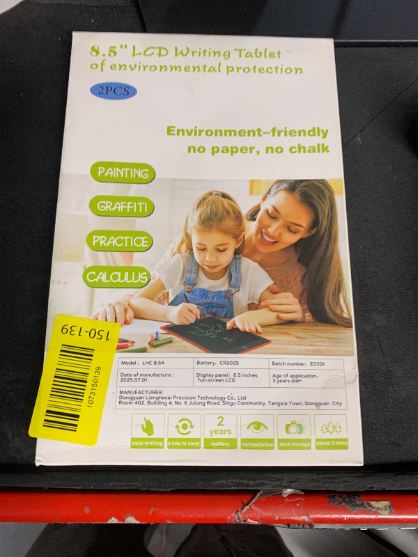 Photo 1 of [2 Pack] Genialba LCD Writing Tablet 8.5-Inch Colorful Doodle Board, Toddler Learning Educational Toys Gifts for 3-8 Years Old Girls and Boys, Electronic Drawing Pad for Kids (Blue&Red)