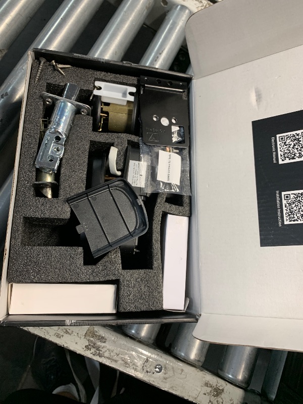 Photo 1 of ***MISSING PARTS***
IRONZON Keyless Entry Door Lock - 350Y 4-in-1 Fingerprint Smart Locks for Front Door with Handle Set, Electronic Keypad Door Lock with Handle and Deadbolt - Black