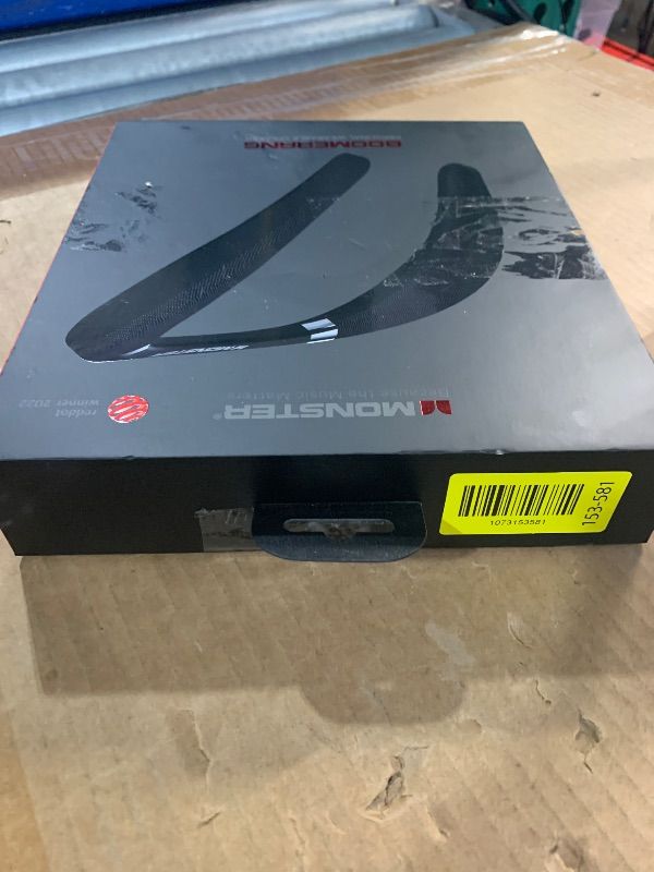 Photo 1 of ***MISSING PART***Monster Boomerang Neckband Bluetooth Speaker, Neck Speaker Bluetooth Wireless, 12H Playtime, True 3D Stereo Sound, Portable Soundwear, IPX7 Waterproof, for Home Sport Outdoor