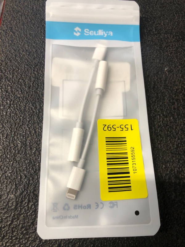 View 2 of [Apple MFi Certified] 2 Pack Lightning to 3.5 mm Headphone Jack Adapter, iPhone Aux Adapter Converter Dongle Audio Cable Compatible with iPhone 14 13 12 11 X XS 8 7