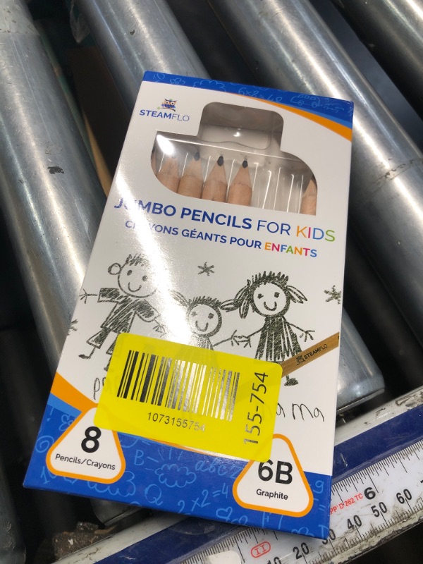 Photo 1 of ***MISSING PARTS*** Learning Pencils For Toddlers 2-4 Years–Kids Pencils For Beginners, Toddlers And Preschoolers, Jumbo Triangle Shape With Soft Graphite (8pk+Sharpener)