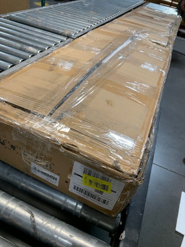 Photo 1 of ***FACTORY SEALED***OPENED FOR INSPECTION******STOCK PHOTO FOR REFERENCE ONLY***Queen Size Metal Platform Bed Frame with Modern Iron-Art Headboard/Heavy Duty Steel Slats Support/Under Bed Storage/No Box Spring Needed/Easy Assembly/Noise-Free/White