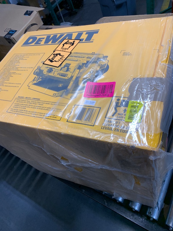 Photo 1 of ***FACTORY SEALED***DEWALT Planer, Thickness Planer, 13-Inch, 3 Knife for Larger Cuts, Two Speed 20,000 RPM Motor, Corded (DW735)