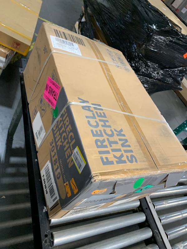 View 2 of ***FACTORY SEALED***TUKTUK White Farmhouse Sink 30 inch Farm Sink Fireclay Apron Front Single Bowl Kitchen Sinks Deep Drop In Undermount Reversible Heavy Duty Easy-to-Clean Kitchen Basin with Luxury Modern Accessory Kit