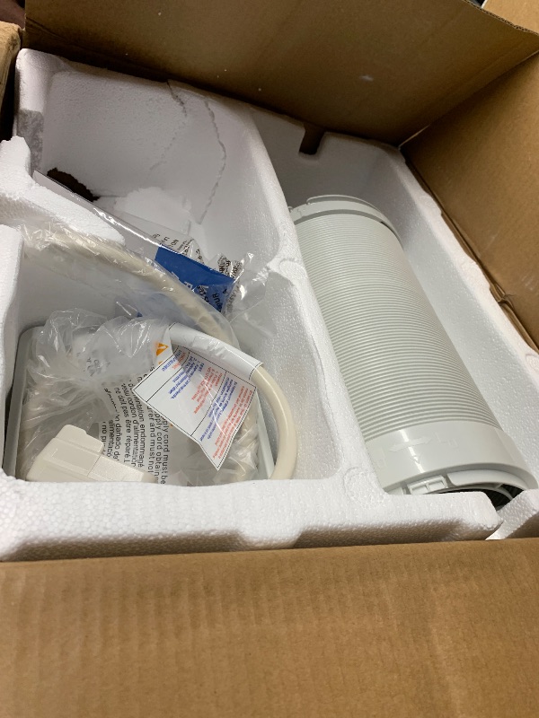 Photo 1 of ***DAMAGED - SEE NOTES/PICTURES***
BLACK+DECKER Smart Portable Air Conditioner, 14,000 BTU for Rooms up to 700 Sq. Ft., Smart Portable AC with Follow Me Remote and Window Kit, BPACT14WT, White