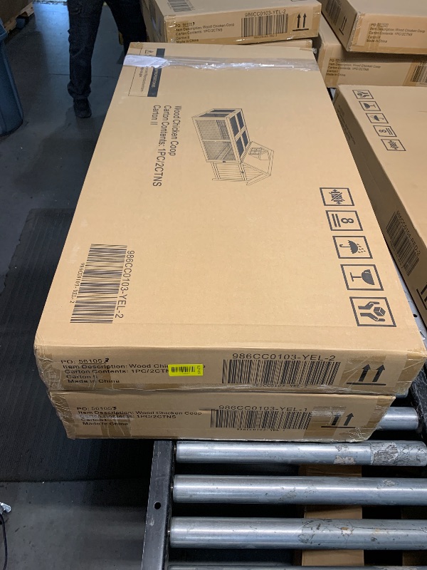 Photo 1 of ***FACTORY SEALED***
Hanover Outdoor Wooden Chicken Coop with Ramp, Large Wire Mesh Run and Waterproof Roof