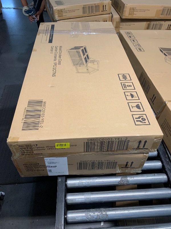 Photo 1 of ***FACTORY SEALED***
Hanover Outdoor Wooden Chicken Coop with Ramp, Large Wire Mesh Run and Waterproof Roof