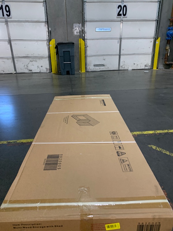 Photo 1 of ***FACTORY SEALED***
Outdoor Steel Firewood Rack and Storage Shed with Sloped Roof