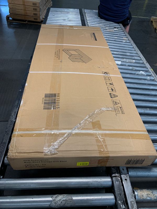 Photo 1 of ***FACTORY SEALED***
Outdoor Steel Firewood Rack and Storage Shed with Sloped Roof