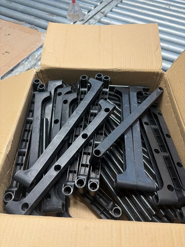 Photo 1 of ***FOR PARTS ONLY***
UNITSTAGE Shoe Rack, 9 Tier Shoe Storage Cabinet with Door 36 Pair Plastic Shoe Shelves Organizer for Closet, Entryway, Hallway, Bedroom, Black