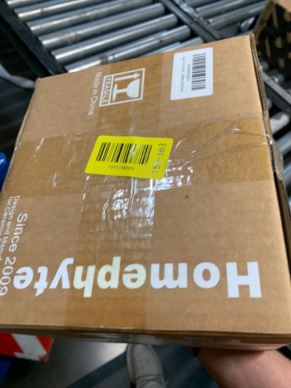 Photo 1 of (MISSING ONE) Homephyte 4 + 5 + 6 Inch Ceramic Pots for Indoor Plants, Succulents Plant Pots, Orchid Flower Pot with Drainage Hole, Modern Clay Stoneware Planters, Set of 3 (Black, 4+5+6 Inch)