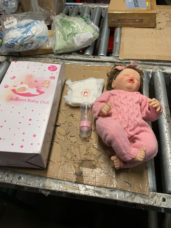 Photo 1 of ***STOCK PHOTO FOR REFERENCE ONLY***
WOOROY Realistic Reborn Baby Dolls - 18 Inch Lifelike Newborn Baby Dolls Girl Real Life Soft Body Baby Doll Gift Toy with Feeding Accessories for Kids Age 3+