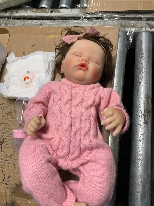 Photo 1 of ***STOCK PHOTO FOR REFERENCE ONLY***
WOOROY Realistic Reborn Baby Dolls - 18 Inch Lifelike Newborn Baby Dolls Girl Real Life Soft Body Baby Doll Gift Toy with Feeding Accessories for Kids Age 3+