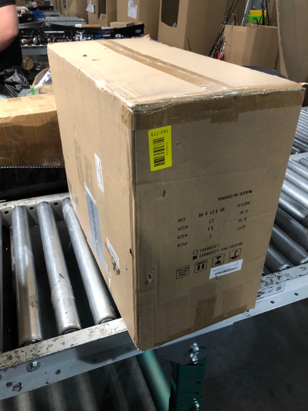 View 2 of ***ONLY ONE****21" Outdoor Wall Light Fixtures Waterproofed Exterior Lantern W/Sturdy Rectangular Double Cage In Satin Black&Clear Tempered Glass,Sconce Mounted For House Patio,Front door,Porch,Garage Lighting 2Pack