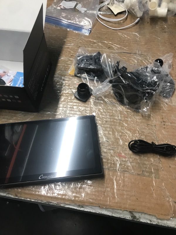 Photo 1 of ***MISSING PARTS***

Carpuride W901 Pro with Wireless Bluetooth Transmission Portable Carplay & Android Auto Car Stereo, 9 inch 1080P Touch Screen, Mirror Link/GPS/Siri/FM, with 3 Bracket  missing power cable