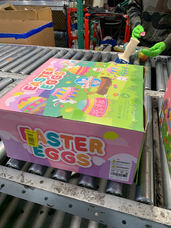 Photo 1 of [12 Surprise Golden Eggs] 500 Pack 2.3 Inch Plastic Easter Eggs, Empty Easter Eggs Fillable, Bright Colors Plastic Eggs Bulks for Easter Hunt, Easter Party Favor, Basket Stuffers Fillers
