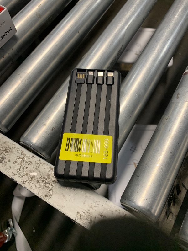 Photo 1 of ***STOCK PHOTO FOR REFERENCE ONLY***LUCKYFELLOW Magnetic 10000mAh Portable Charger for iWatch & iPhone, PD Fast Charging Wireless Power Bank Built-in Cables and Wall Plug, External Travel Battery Pack Compatible with iOS Android Phones