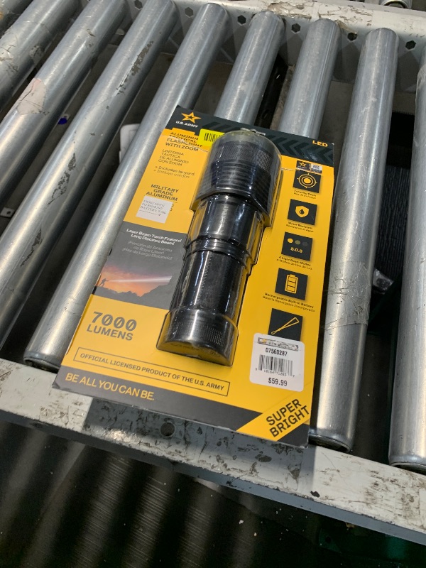 Photo 1 of ***STOCK PHOTO FOR REFERENCE ONLY***xingnuo LED Portable Rechargeable Flashlight with 7 Working Modes and Variable Light Source, IPX5 Water Repellent, Suitable for Home Outdoor Use