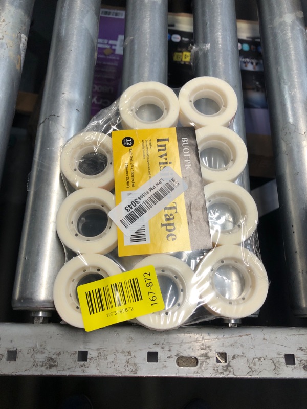Photo 1 of ***MISSING 1 ROLL***BUOFPK Invisible Tape,12 Rolls Tape Refills Bulk, Writable Tape 3/4 X 1000 Inches, Matte Transparent Tape for Dispenser, School Office Home Supplies for Labeling Gift Wrapping,Craft