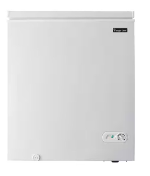 Photo 1 of ***DAMAGED IN TRANSIT**Magic Chef
5.0 cu. ft. Chest Freezer in White