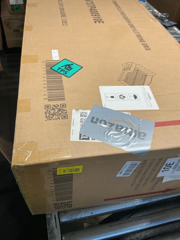 Photo 1 of ***BOX 1 OUT OF 2 * PARTIAL SET***
Merax Queen Upholstered Plush Velvet Mother and Baby Bed with Cushioned Ground,Bedside Table and Round Stool?Grey