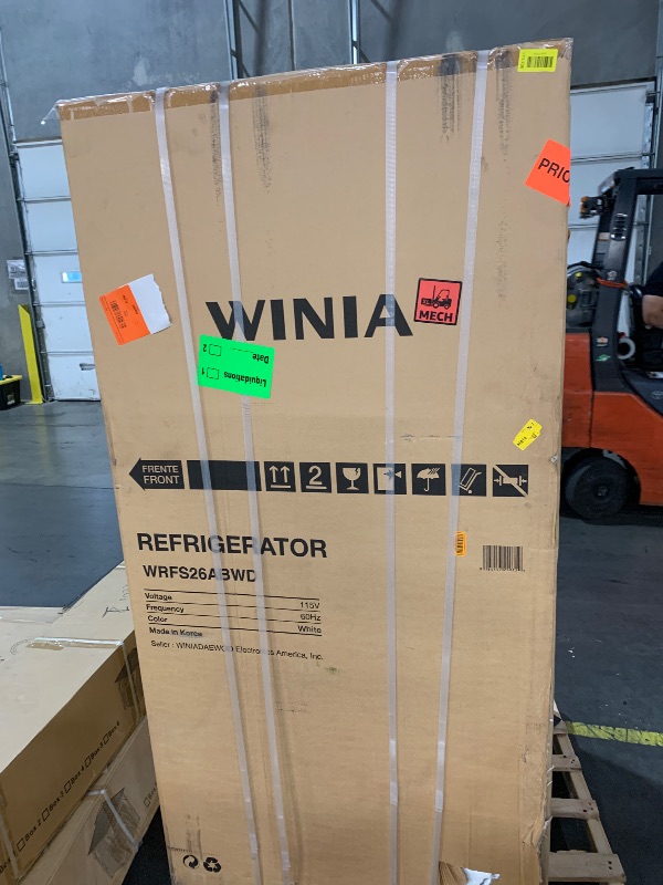 Photo 1 of ***FACTORY SEALED***Winia WRFS26ABWD French Door Non-Dispenser Refrigerator, 26.1 Cu.Ft, White