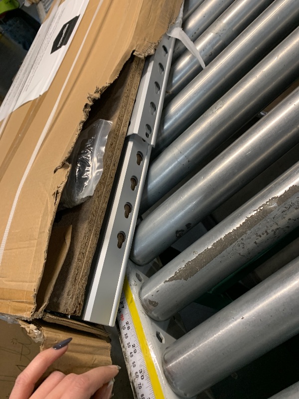 Photo 1 of ***FACTORY SEALED - **Amazon Basics 5-Tier Medium Duty Storage Shelving, Garage Storage Rack, Double Post Press Board Shelf, Adjustable, Easy Assembly, Space-Saving, Aluminum, 48" x 18" x 72"