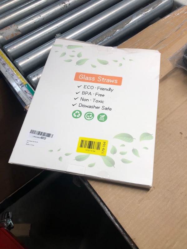 Photo 1 of [22 Pcs] Reusable Glass Straws Shatter Resistant - Size 12"x8mm,9"x8mm,6"x8mm Including 9 Straight and 9 Bent Clear Glass Straws with 4 Cleaning Brush for 20 30 40 oz Tumblers,Cocktail,Coffee,Juice