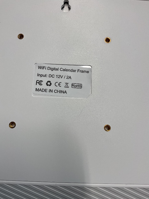 Photo 1 of ******Missin Charger******15.6 Inches Smart Digital Calendar, Electronic Starlight Calendar Wall Touch Screen, Wall/Desk Mountable, Two-Way Sync with Online Calendars, Family Schedule, Chore & Meal Planner, Photo Display
