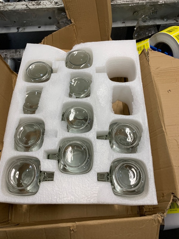 Photo 1 of ***MISSING 2***
TANGLONG Mason Jar Cups, Mason Jars With Handle And Lids, Drinking Glasses Cups, Glass Mugs with Handles 16 oz –12 Pack