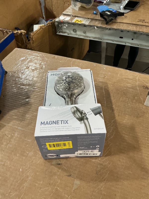 Photo 1 of ***PARTS ONLY*** Moen Engage Magnetix Shower Head with Handheld Sprayer, 6 Spray Functions, Spot Resist Brushed Nickel, 26100EPSRN