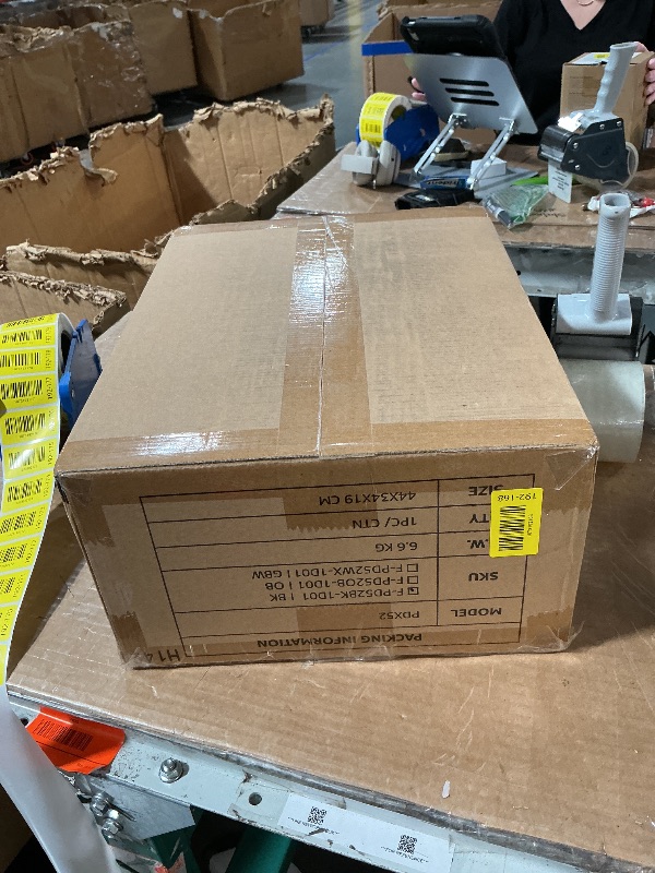 Photo 1 of ****** factory sealed *******Fanbulous 52'' Outdoor Ceiling Fans with Light and Remote,IP65 Wet Rated Waterproof Ceiling Fan with 6-Speed DC Motor, Farmhouse Gazebo Fan for Porch Patios Pavilion(Black)