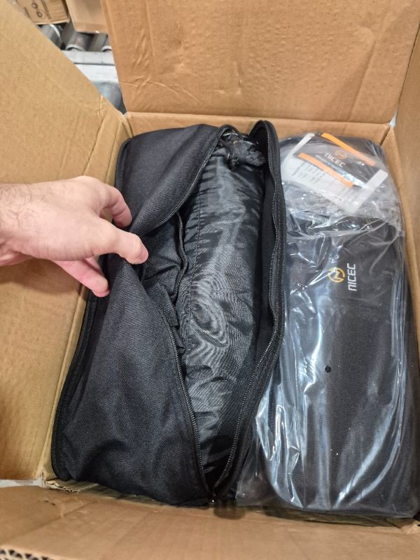 Photo 1 of ****** factory sealed ******Nice C Camping Chair with Canopy, Compact Chair with Shade, Ultralight Umbrella Fishing Chairs, Portable Backpack Chairs, Lightweight, Travel, Picnic, Festival, Hiking, Sports (2 Pack Black)
