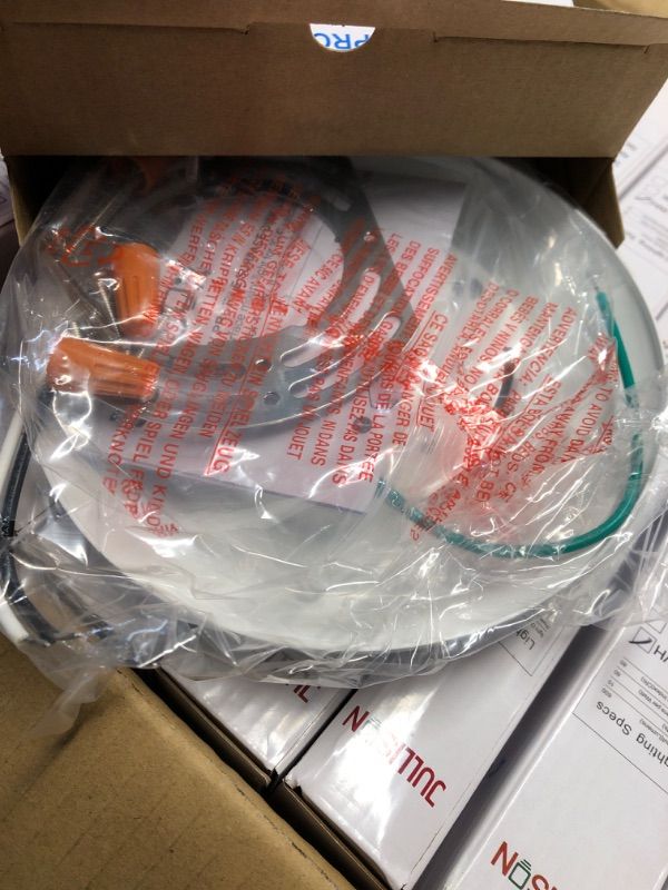 Photo 1 of ******* factory sealed ******** JULLISON 20 Packs 4 Inch LED Low Profile Recessed & Surface Mount Disk Light, Round, 10W, >600 Lumens, 5000k Daylight White, CRI80, DOB Design, Dimmable, ETL Listed, White