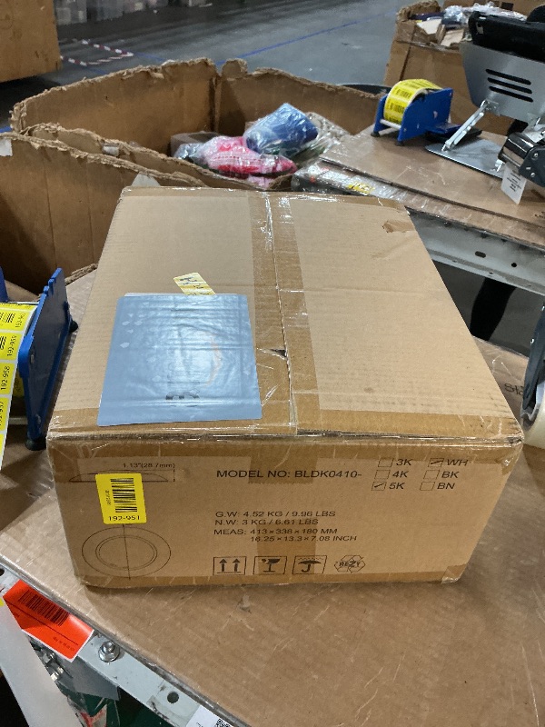 Photo 1 of ******* factory sealed ******** JULLISON 20 Packs 4 Inch LED Low Profile Recessed & Surface Mount Disk Light, Round, 10W, >600 Lumens, 5000k Daylight White, CRI80, DOB Design, Dimmable, ETL Listed, White