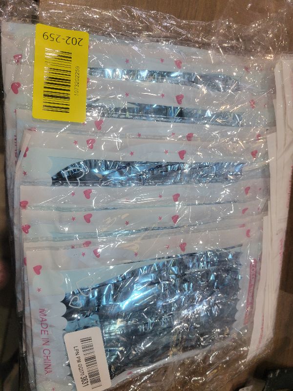Photo 1 of 10 Pack Foil Curtain Backdrop Blue Metallic Tinsel Foil Fringe Curtains Photo Booth Props for Birthday Wedding Engagement Baby Shower Bachelorette Christmas Holiday Celebration Party Decorations