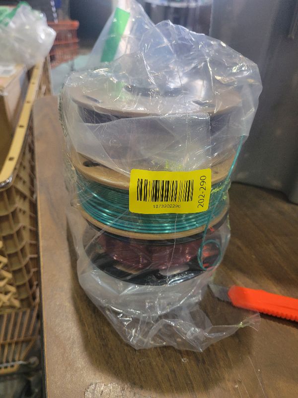 Photo 1 of 1.75mm PLA 3D Printer Filament Bundle: Glow in Dark Green/Blue/Purple/Rainbow, One Spool Clear Multi Colored, Each Spool 250g, Total 1.25Kg 3D Printing Material, 250g x 5 Spools Glow in Dark PLA