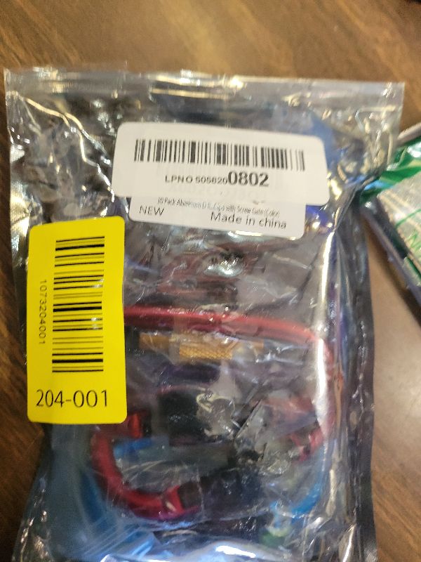 Photo 1 of 10 Pack Aluminum D Ring Key Rings Hiking Clips Locking Carabiner for Hiking Camping Fishing and Outdoor Use?Clips with Screw Gate Multicolored