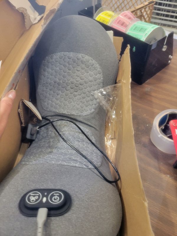 Photo 1 of 3 in 1 Lower Back Massager, Triple Fusion Back Massager with Heat, Vibration and Stretch,Lumbar Support Pillow with Ergonomic Memory Foam for Bed and Chair