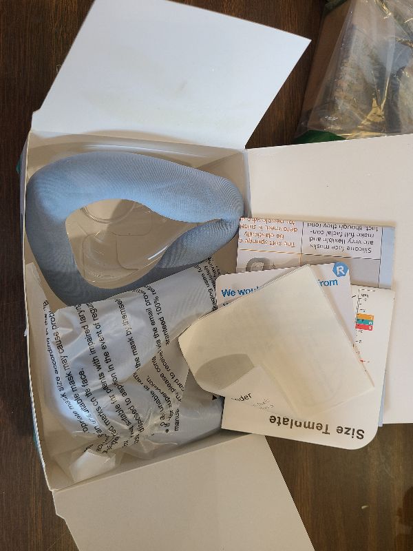 Photo 1 of 2 Packs CPAP Mask Cushions for F20-Style Full Face Mask Large - Innovative 3D Memory Foam with Built-in Silky Blue Liner, Highlights Cool Fit & Secure Seal for ResMed Airtouch F20 & Airfit F20 - Large