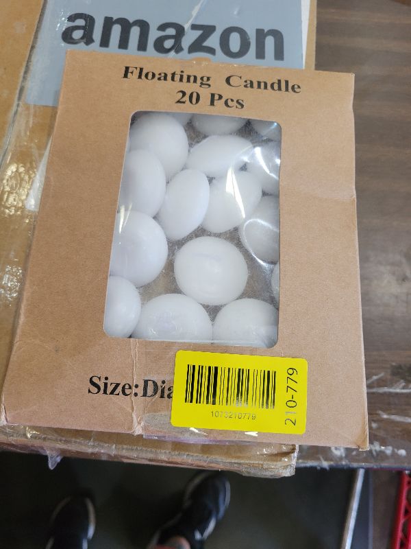Photo 1 of 20 Pcs Floating Candles Centerpieces, 1.5 Inch Unscented Floating Candles Small Decoration for Valentine's Day, Thanksgiving, Wedding, Holiday, Parties and Home Decor