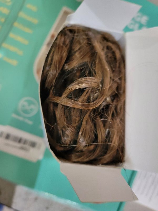 Photo 1 of 12 Inch Clip in Ponytail, Claw Clip Ponytail Extension, Curly Pony Tails Hair Extensions, Natural Synthetic Hair Extensions Ponytail, Clip On Ponytails for Women (Color: Brown Mix Orange Brown)