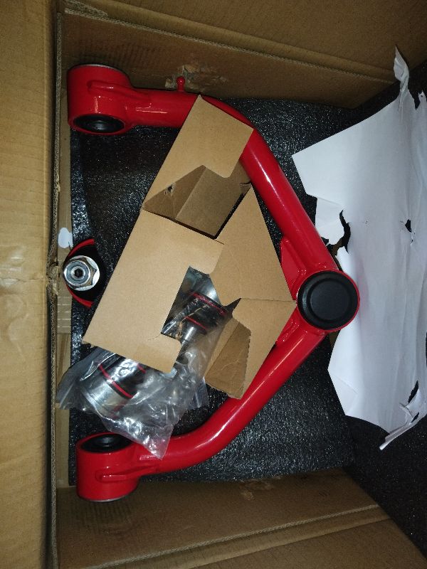 Photo 1 of 2-4" Lift Front Upper Control Arms w/Ball Joint Fit For Ram 1500 RWD/4WD 2011-2022 Red Tubular Suspension kit Adjustable Control Arm