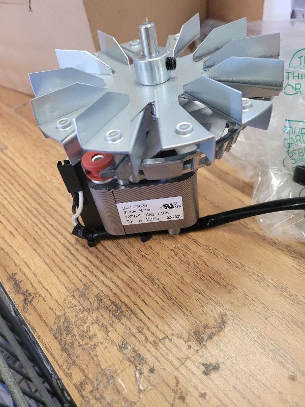 Photo 1 of 3-21-08639 Combustion Blower Exhaust Fan Motor Compatible with Pellet Stoves P43 P61 P68 XXV Accentra 52I Advance P35I PC45 PF100 PF120 BA100 BH105 Replace 3-21-08415