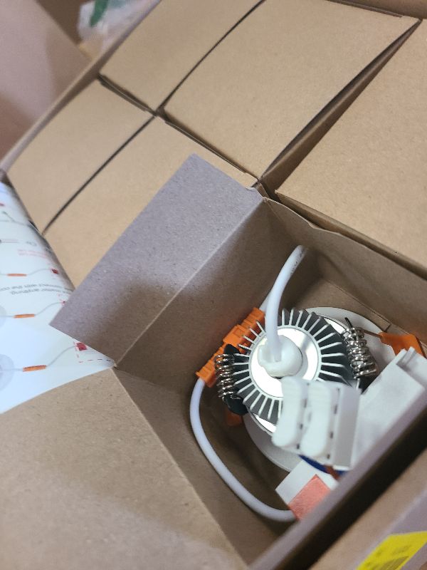 Photo 1 of 2 Inch LED Downlight, Recessed Lighting Dimmable Ceiling Light, 3W, 2700K Ultra Warm White, CRI80 with LED Driver(35W Halogen Equivalent), 12 Pack